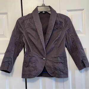 Express Gray Tailored Blazer Jacket, Size 2